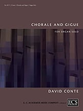 Chorale and Gigue Organ sheet music cover